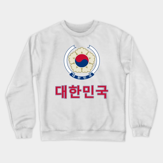 Republic of Korea (in Korean) - Korean National Emblem Design Crewneck Sweatshirt by Naves